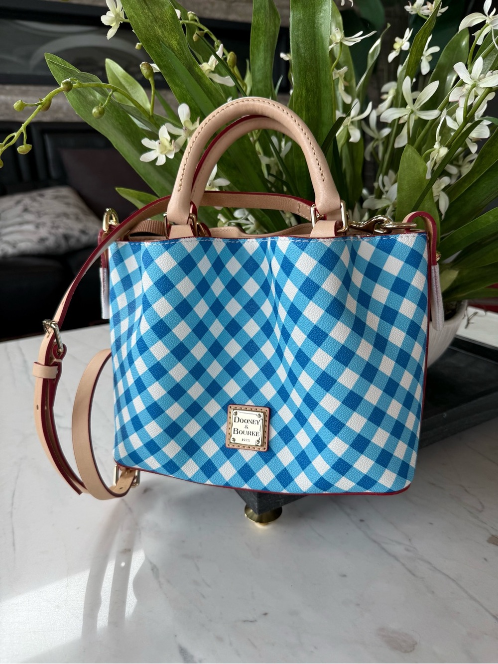 New Dooney & Bourke Mini Barlow Cotton/Leather Bag - Picture 9 of 16